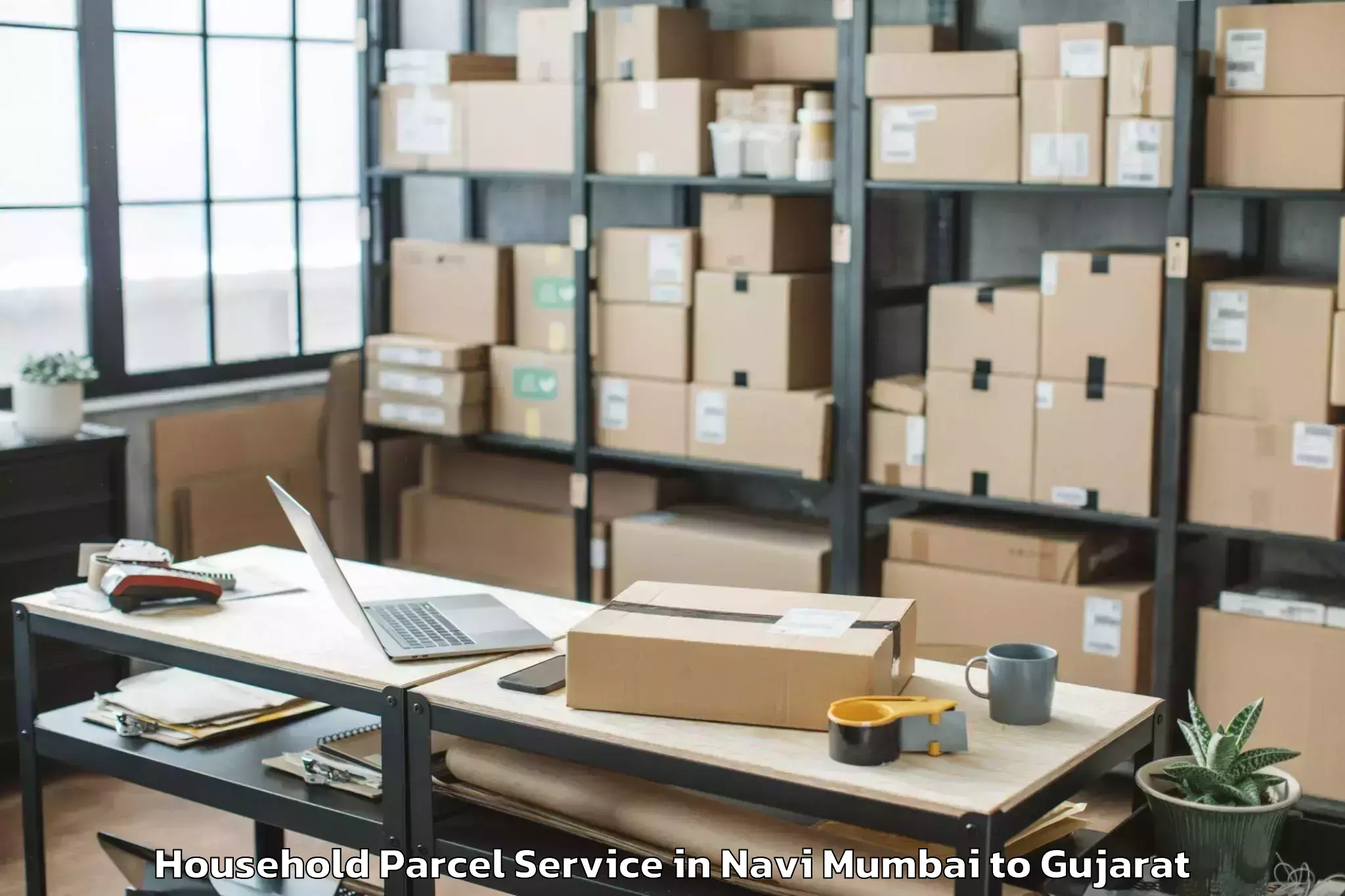 Book Navi Mumbai to Vadodara Airport Bdq Household Parcel